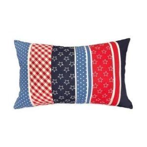 Small World Home 16x24 Stars And Stripes Pillow